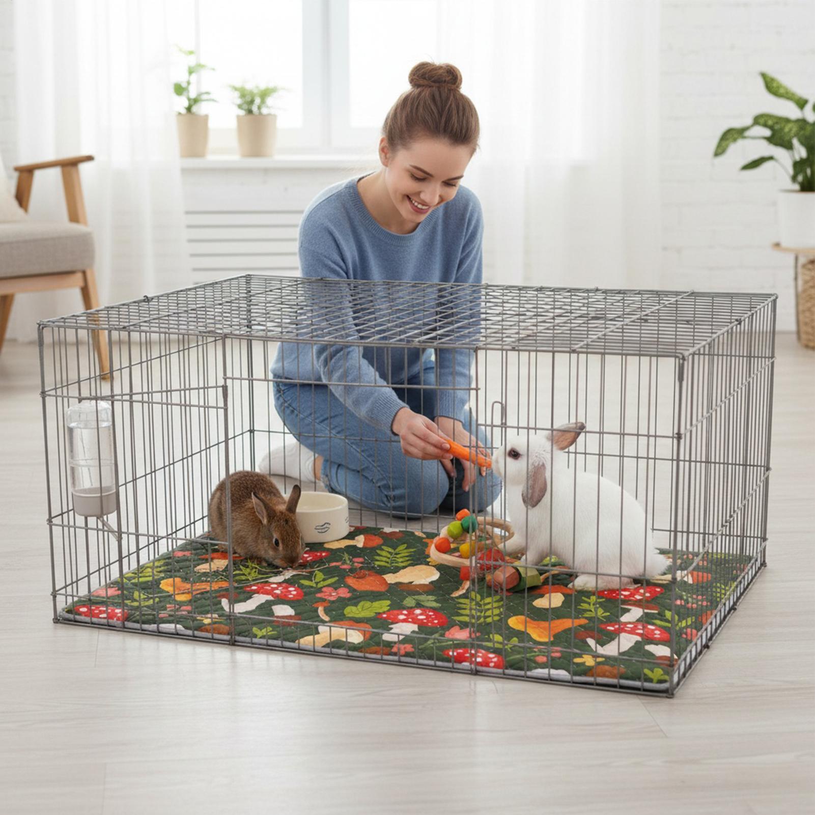 Hedgehog Bedding Liner - Forro de jaula, alfombrilla absorbente lavable,