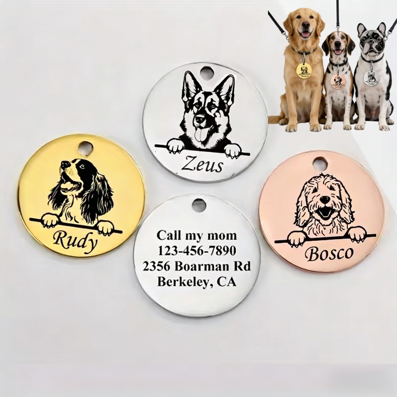 Pet Supplies Discount - Collares Antipérdida Personalizados para Mascotas, Etiquetas