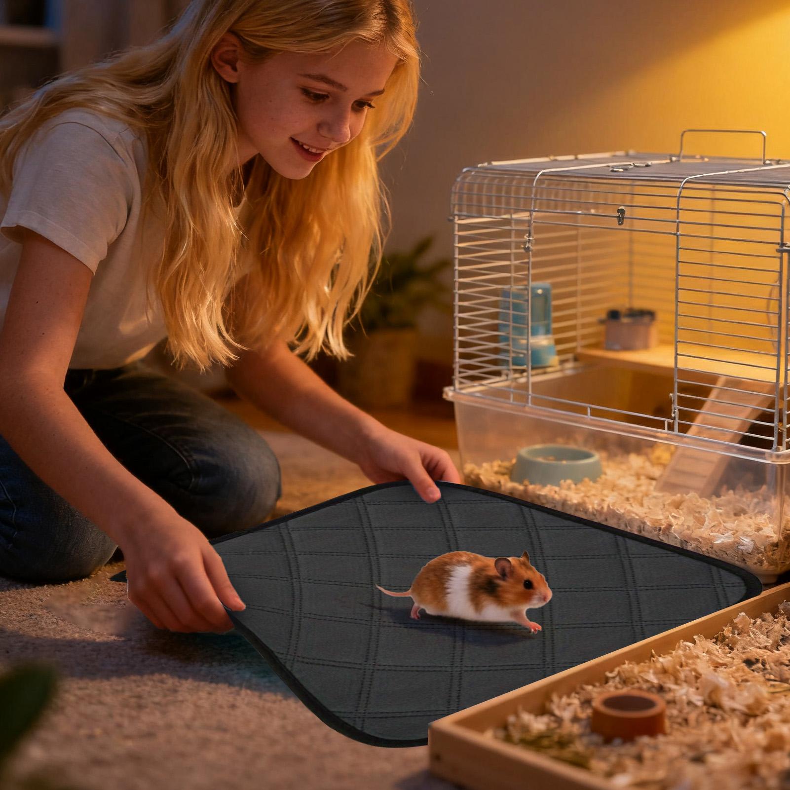 Forro de jaula de conejito, 4  - Hedgehog Bedding Liner reseña y precio
