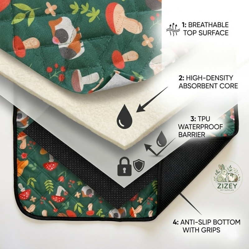 Alfombrilla lavable para hámst - Hedgehog Bedding Liner reseña y precio