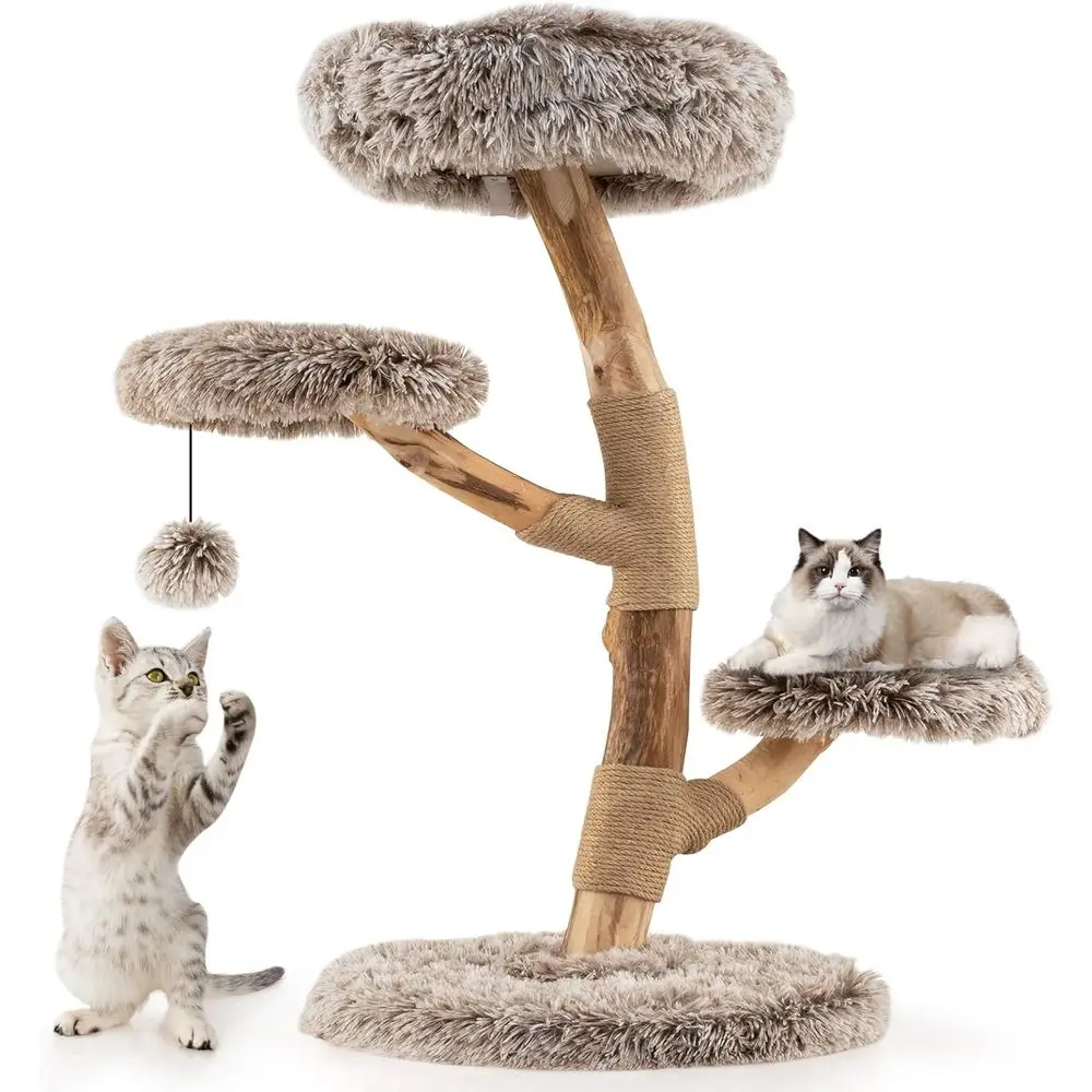 Torre de Madera Multinivel par - Cat Scratching Post reseña y precio