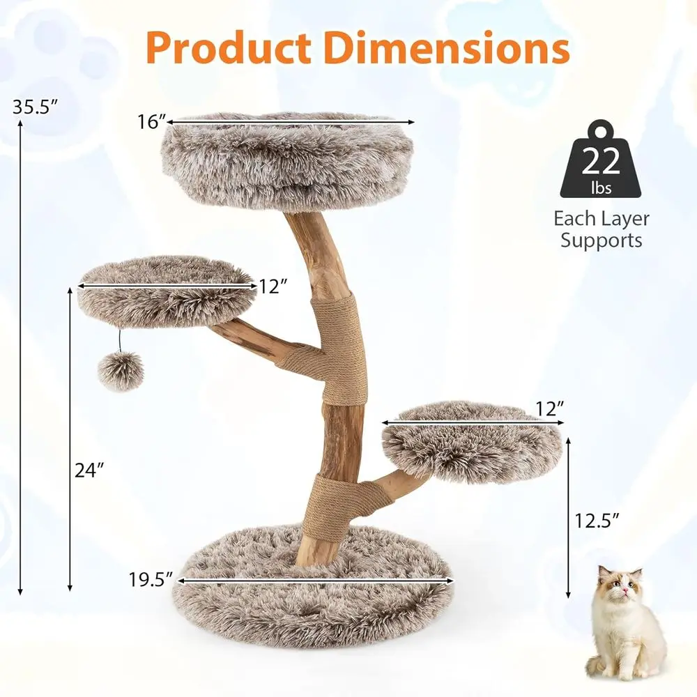 Torre de Madera Multinivel par - Cat Scratching Post reseña y precio