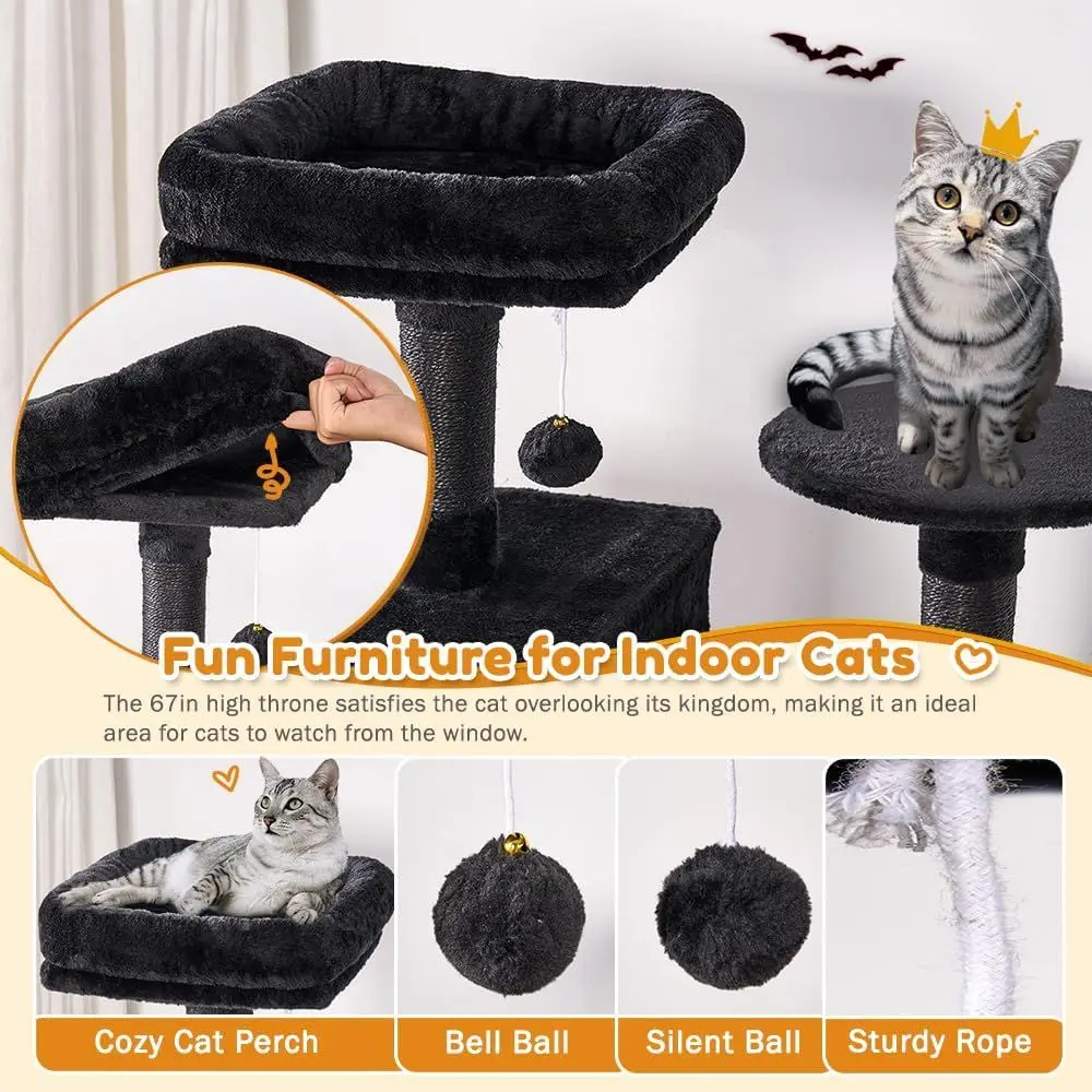 Torre para Gatos XL de 67 Nive - Cat Scratching Post reseña y precio