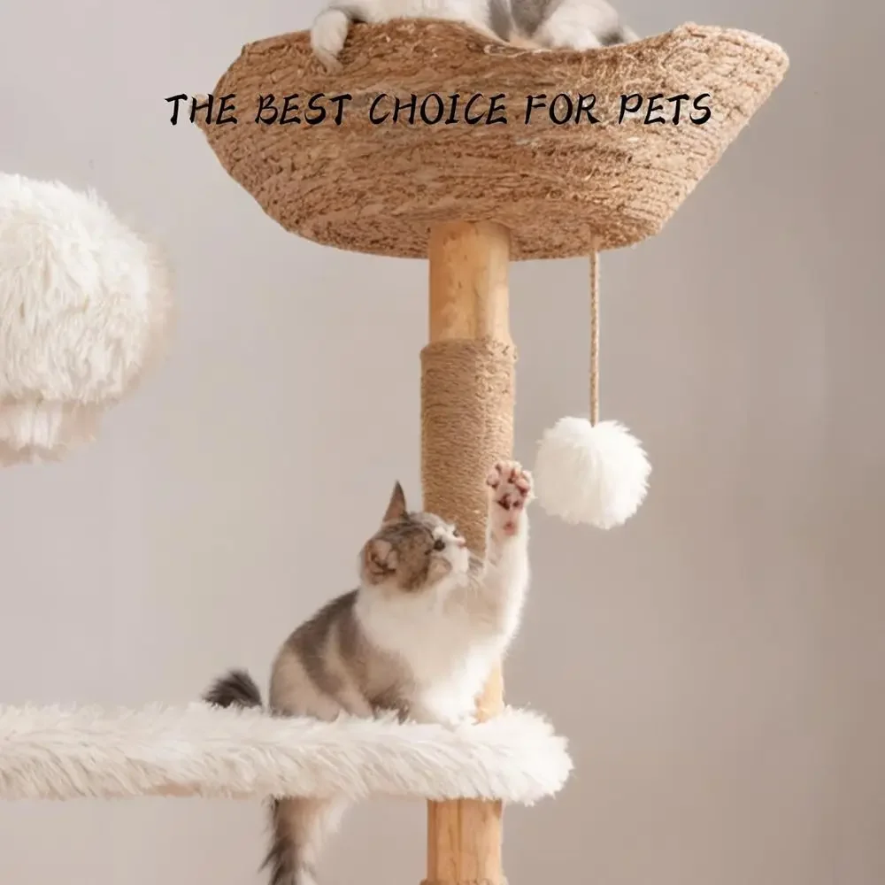 Torre para Gatos de Madera Nat - Cat Scratching Post reseña y precio